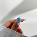 S925 Sterling Silver Ring – featuring an ice-flower cut