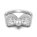 S925 Sterling Silver · Shell Pearl Heart &amp; Bow Jewelry Set