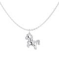 S925  “Win on the Horse”  Sterling Silver Necklace