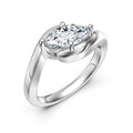 S925 Sterling Silver Marquise Solitaire Zircon Ring