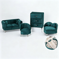 Jewelry box  emerald green velvet